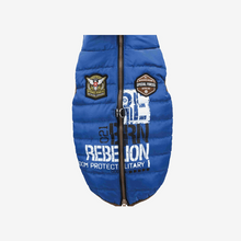 Load image into Gallery viewer, Dog Coat With Harness Blue