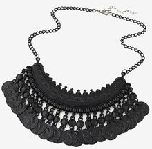 Charger l'image dans la galerie, Pendant Tribal Charms Indian Statement Tassel  Necklace