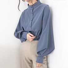 Load image into Gallery viewer, Big Lantern Sleeve Blouse Women Autumn Winter Single