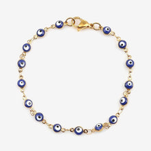 Carica l'immagine nel visualizzatore di Gallery, Evil Eye Enamel Bead Bracelet Jewelry For Women Men