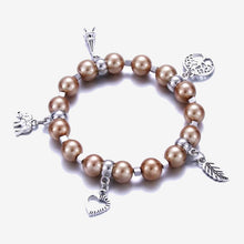 Load image into Gallery viewer, Heart Pearl Bracelets Bangles For Women