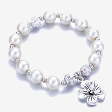 Load image into Gallery viewer, Heart Pearl Bracelets Bangles For Women