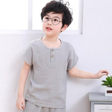 Charger l'image dans la galerie, Tops Tee Children Clothing Kids Button