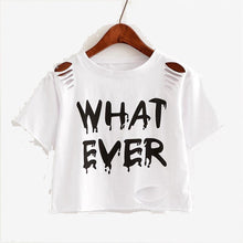 Charger l'image dans la galerie, Harajuk Crew Neck Short Sleeve printed T-Shirts Sexy Summer