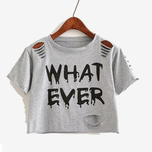 Charger l'image dans la galerie, Harajuk Crew Neck Short Sleeve printed T-Shirts Sexy Summer