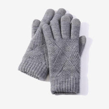 Charger l'image dans la galerie, Female Winter Warm Knitted Full Finger Gloves
