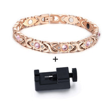 Load image into Gallery viewer, Gold-color Stainless Steel Bracelet Women Cross Health