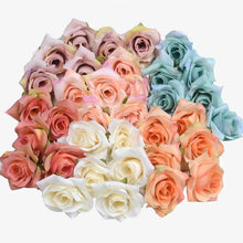 Carica l'immagine nel visualizzatore di Gallery, artificial flower 4cm silk rose flower head