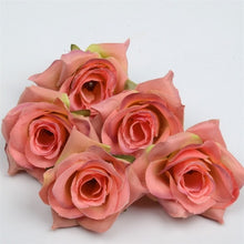 Carica l'immagine nel visualizzatore di Gallery, artificial flower 4cm silk rose flower head