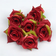 Carica l'immagine nel visualizzatore di Gallery, artificial flower 4cm silk rose flower head