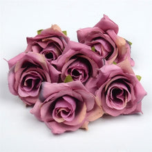 Carica l'immagine nel visualizzatore di Gallery, artificial flower 4cm silk rose flower head