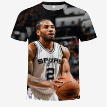 Charger l'image dans la galerie, basketball star print short-sleeved t-shirt men's casual t-shirt