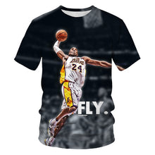 Charger l'image dans la galerie, basketball star print short-sleeved t-shirt men's casual t-shirt