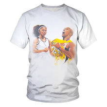 Charger l'image dans la galerie, basketball star print short-sleeved t-shirt men's casual t-shirt