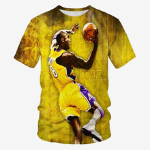 Charger l'image dans la galerie, basketball star print short-sleeved t-shirt men's casual t-shirt