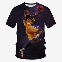 Charger l'image dans la galerie, basketball star print short-sleeved t-shirt men's casual t-shirt