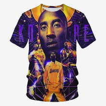 Charger l'image dans la galerie, basketball star print short-sleeved t-shirt men's casual t-shirt