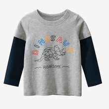 Laden Sie das Bild in den Galerie-Viewer.Long Sleeve T Shirt For 2-8Years Old Cotton Children Kids
