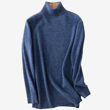 Laden Sie das Bild in den Galerie-Viewer.100% Merino Wool Women Turtleneck Sweater 2020