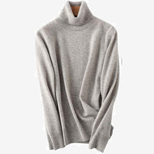 Laden Sie das Bild in den Galerie-Viewer.100% Merino Wool Women Turtleneck Sweater 2020