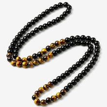Charger l'image dans la galerie, Eye Stone Bead Necklace Fashion Natural Stone Obsidian