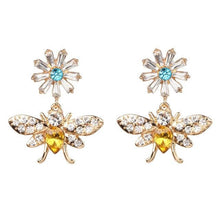Load image into Gallery viewer, crystal earrings party jewelry accessories cute pearl statement