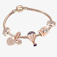 Charger l'image dans la galerie, Heart-shaped Pendant Charm Bracelet