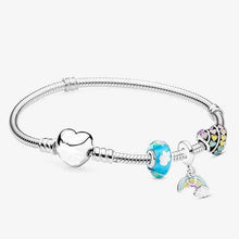 Charger l'image dans la galerie, Heart-shaped Pendant Charm Bracelet