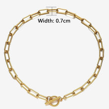 Load image into Gallery viewer, Stainless Steel Square Link Chain Necklaces