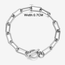 Load image into Gallery viewer, Stainless Steel Square Link Chain Necklaces