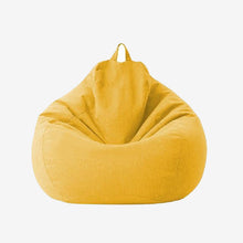 Load image into Gallery viewer, Linen Cloth Lounger Seat Bean Bag Pouf