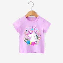 Charger l'image dans la galerie, Baby girls t-shirt Summer Clothes Casual Cartoon cotton tops
