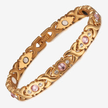 Load image into Gallery viewer, Gold-color Stainless Steel Bracelet Women Cross Health
