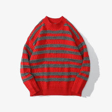 Load image into Gallery viewer, Black Red Striped Sweaters