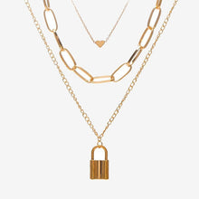 Carica l'immagine nel visualizzatore di Gallery, Women Steampunk Multi Layered Star Lock Pendant