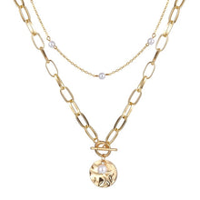 Carica l'immagine nel visualizzatore di Gallery, Women Steampunk Multi Layered Star Lock Pendant