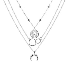 Carica l'immagine nel visualizzatore di Gallery, Women Steampunk Multi Layered Star Lock Pendant