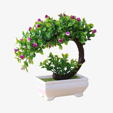 Load image into Gallery viewer, Bonsai Fake Flower Potted Desk Ornament