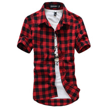 Load image into Gallery viewer, Red And Black Plaid New Summer Fashion