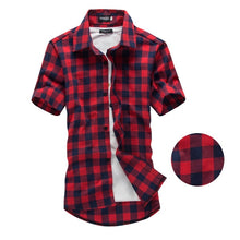 Load image into Gallery viewer, Red And Black Plaid New Summer Fashion