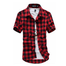 Load image into Gallery viewer, Red And Black Plaid New Summer Fashion