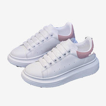 Charger l'image dans la galerie, Vulcanize Shoes Casual White Sneaker Shoes Ladies Flats Lace-up