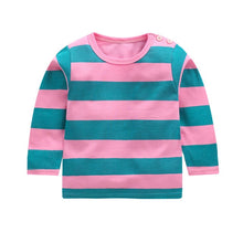Charger l'image dans la galerie, New Arrivel Striped Baby Girls Cotton Long Sleeve T-shirt