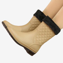 Load image into Gallery viewer, Rubber Warm Shoes New Plaid Casual Rubber Shoes