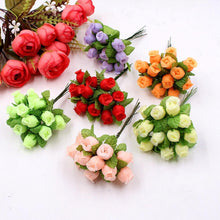 Carica l'immagine nel visualizzatore di Gallery, Flowers Silk Rose Mini Bouquet for