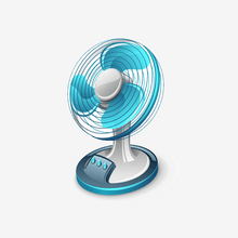 Load image into Gallery viewer, New table fan with shining color
