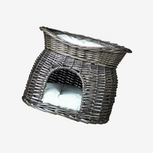 Load image into Gallery viewer, Wicker Cave With Bed
