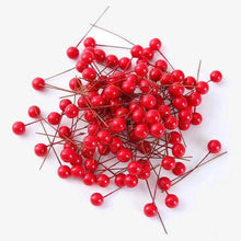 Load image into Gallery viewer, berry artificial flower red cherry pearlescent
