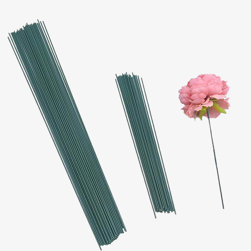 wire green leaf vases for home decor