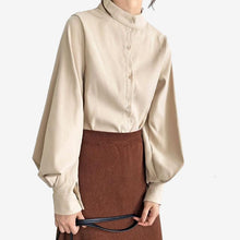Load image into Gallery viewer, Big Lantern Sleeve Blouse Women Autumn Winter Single
